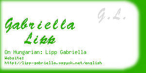 gabriella lipp business card